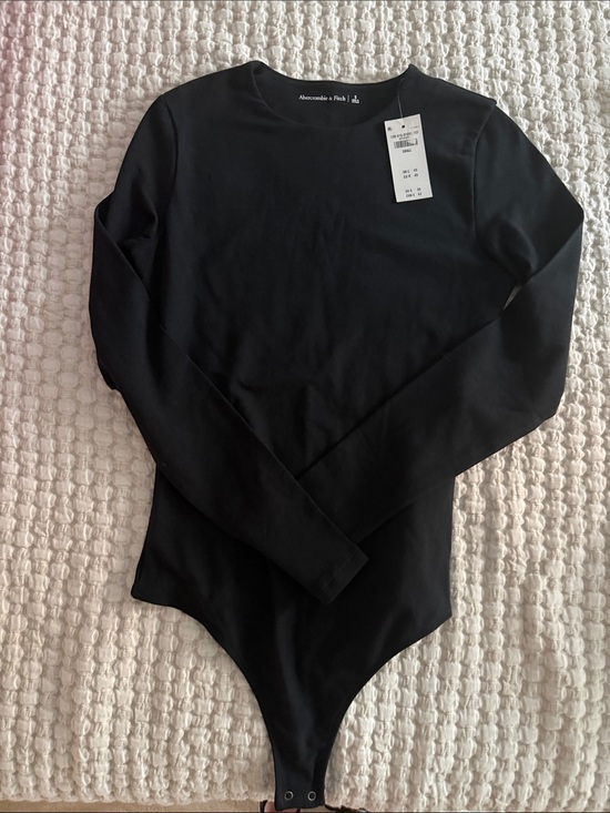 Abercrombie & Fitch Tops - Abercrombie & Fitch Black Long-Sleeve Crew Bodysuit